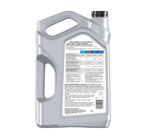 Shell Rotella T5 10w-30 Back